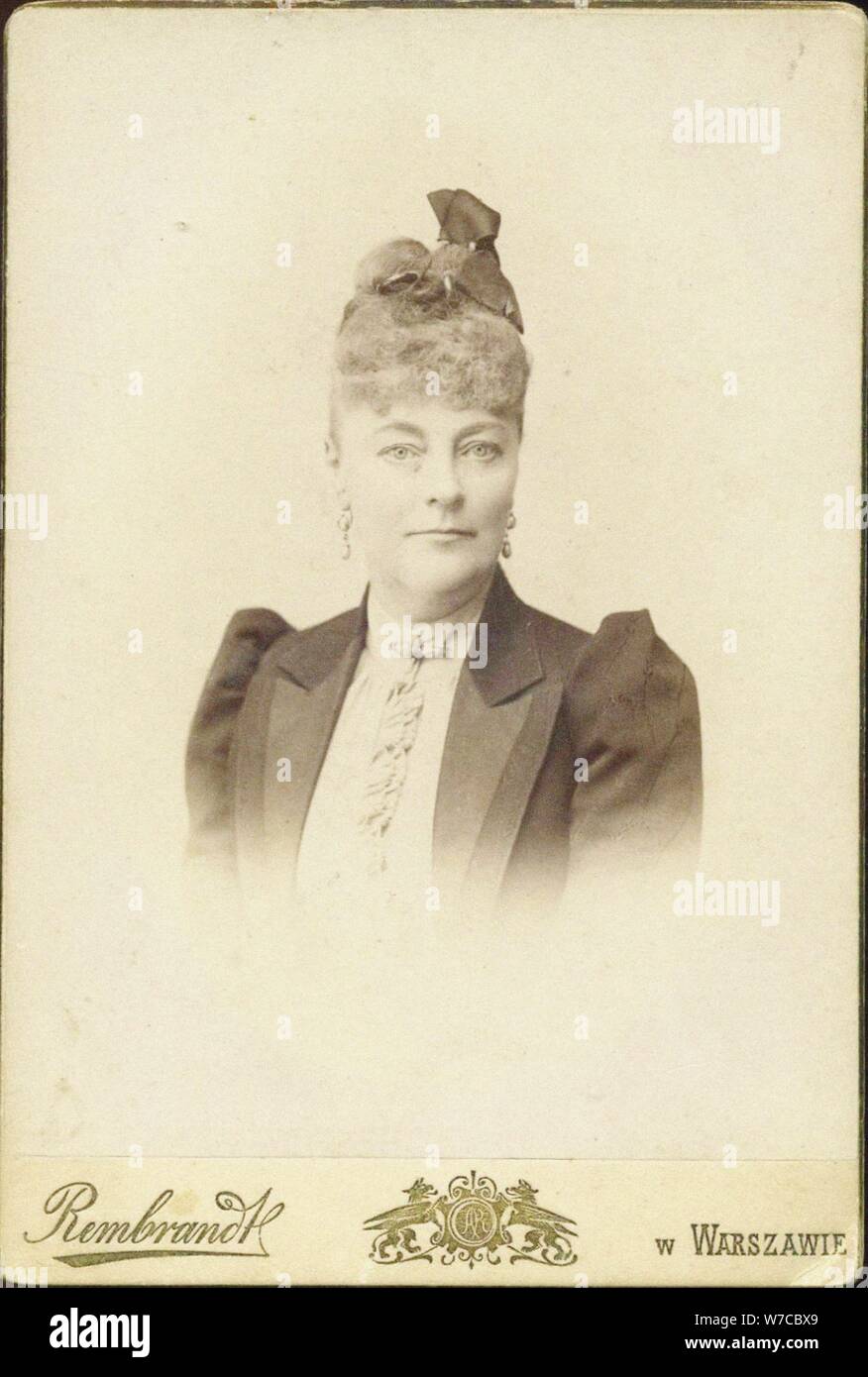 Portrait de la Baronne Maria Ferdinandovna Korff (1842-1925), grand-mère de l'écrivain Nabokov. Banque D'Images