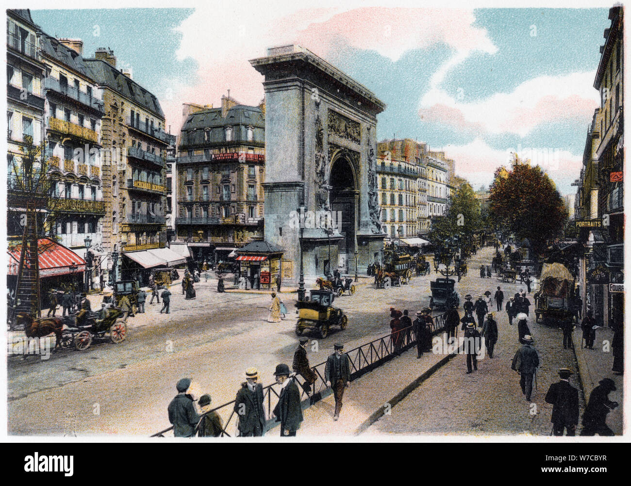 La Porte Saint Denis, Paris, c1900. Artiste : Inconnu Banque D'Images