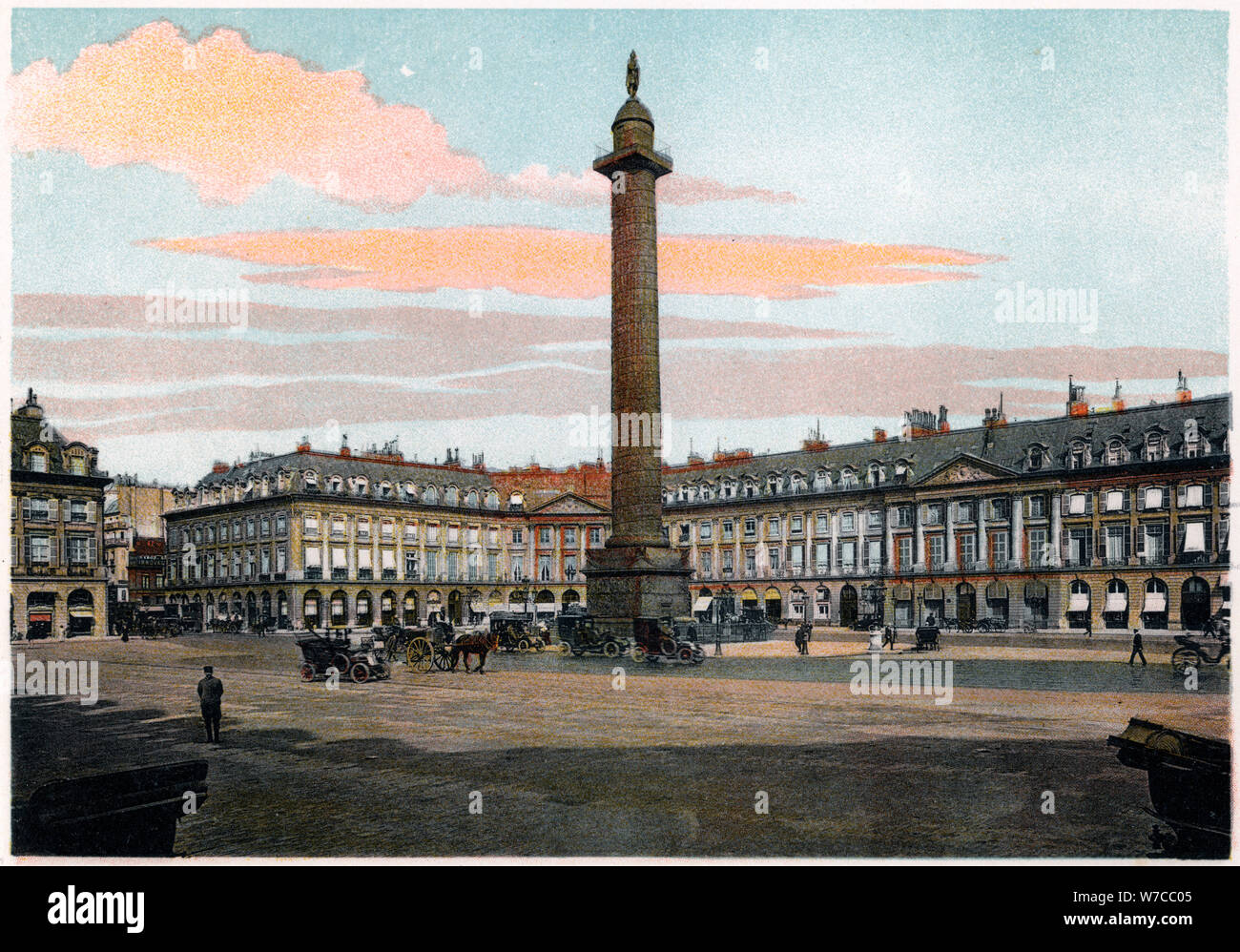 La colonne Vendôme, Paris, c1900. Artiste : Inconnu Banque D'Images