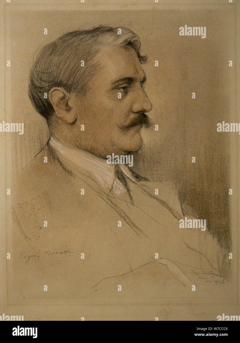 Portrait du compositeur Jean Roger-Ducasse (1873-1954). Banque D'Images