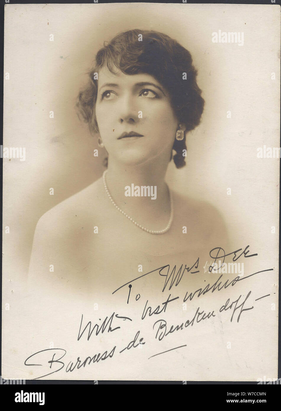 La baronne Maria Ignatyevna Budberg (1891-1974). Banque D'Images