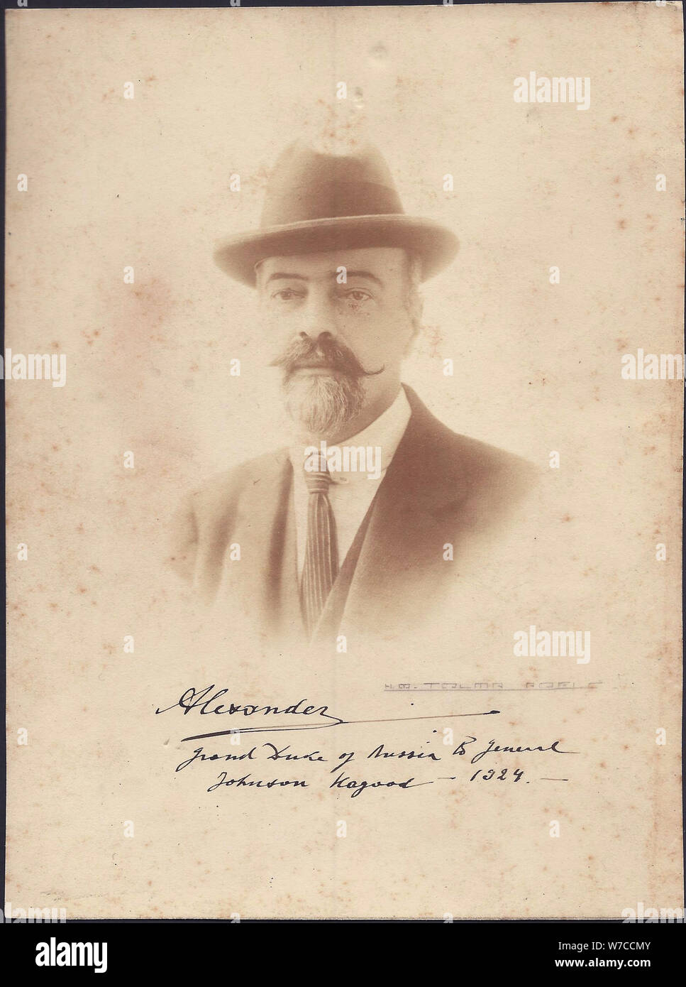Grand-duc Alexandre Mikhaïlovitch de Russie (1866-1933). Banque D'Images