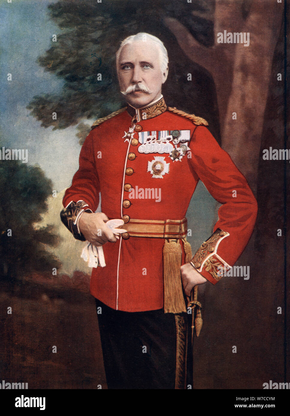 Le Major-général Sir Bindon Blood, soldat britannique, 1902.Artiste : Elliott & Fry Banque D'Images