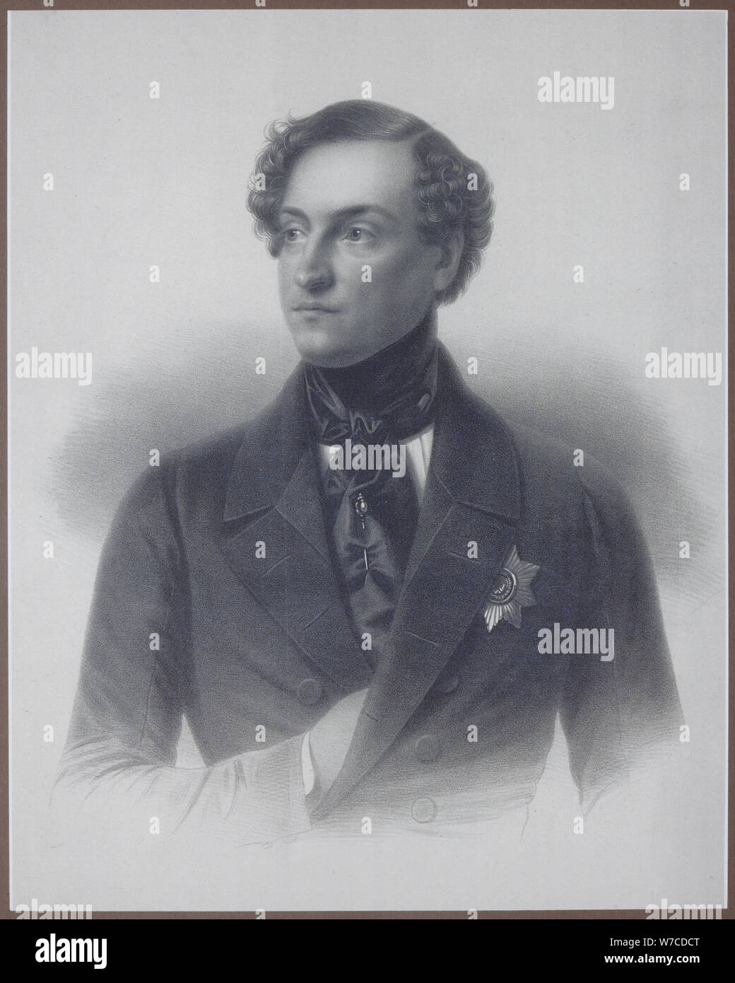 Portrait du Comte Alexeï Alexeyevitch Perovsky (1787-1837), écrivain Antony Pogorelsky. Banque D'Images