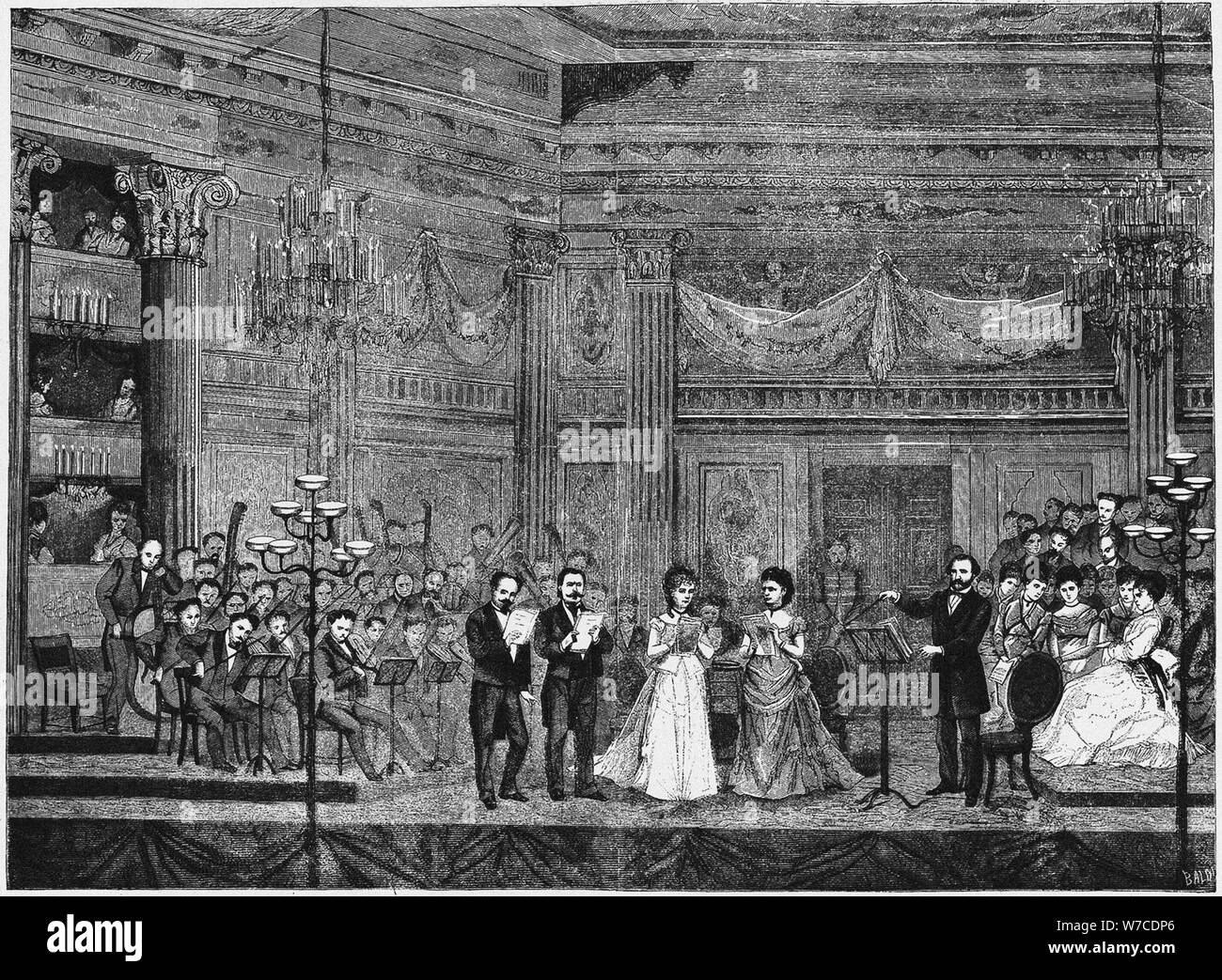 Le Requiem de Verdi à La Scala avec la conduite, et les solistes Ormondo Maini, Giuseppe Capponi, Maria W Banque D'Images