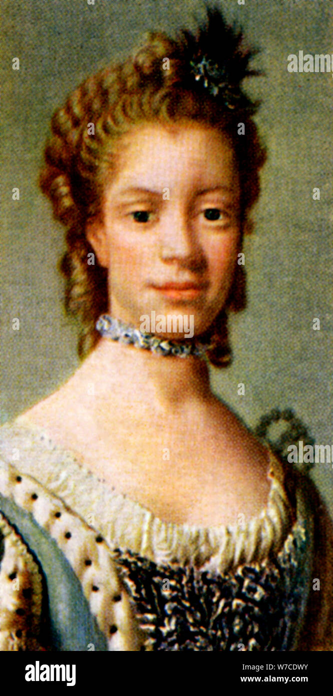 Queen Charlotte. Artiste : Inconnu Banque D'Images