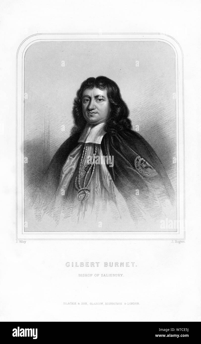 Gilbert Burnet, théologien et historien écossais, (1870). Artiste : J Rogers Banque D'Images
