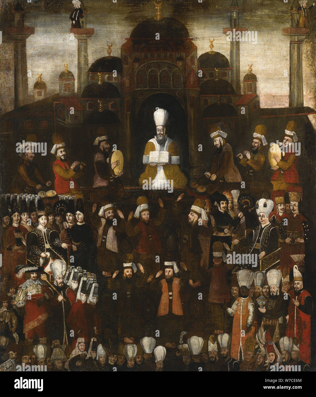 L'intronisation du Sultan Osman II. Banque D'Images