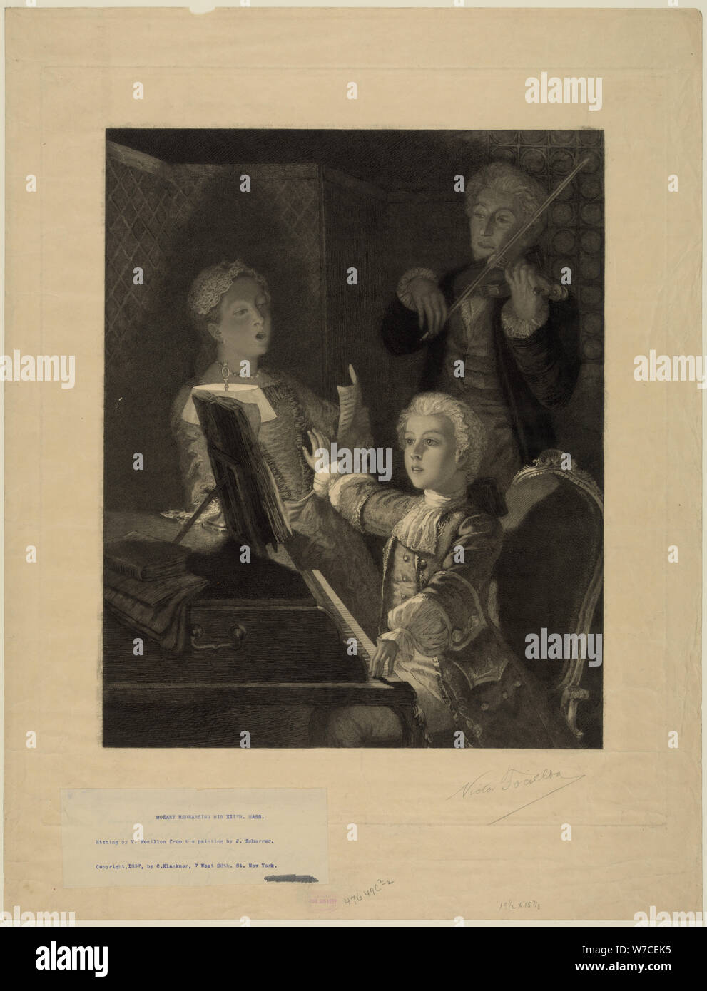 Douzième de Mozart Messe. Banque D'Images