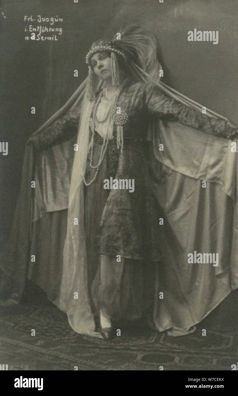 Maria Ivogün que Konstanze dans l'Enlèvement au sérail par Wolfgang Amadeus Mozart. Banque D'Images