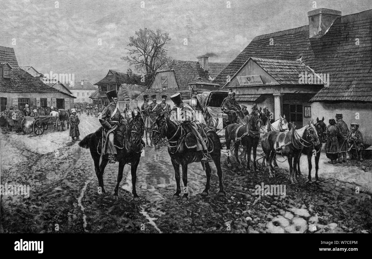 L'Insurrection de Janvier. Banque D'Images