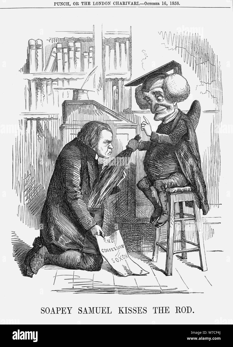 Oapey "Samuel embrasse le Rod', 1858. Artiste : Inconnu Banque D'Images