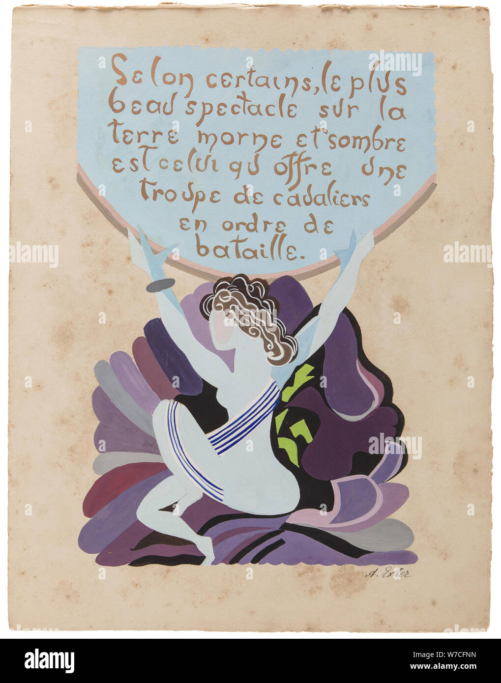 Sappho, poesies, 1944. Banque D'Images