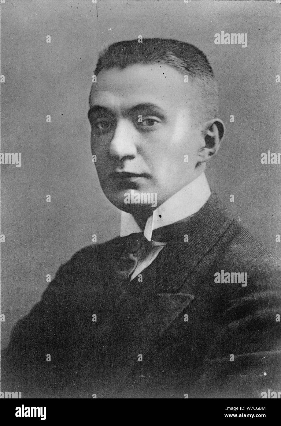Portrait d'Alexander Kerensky (1881-1970), 1917. Banque D'Images