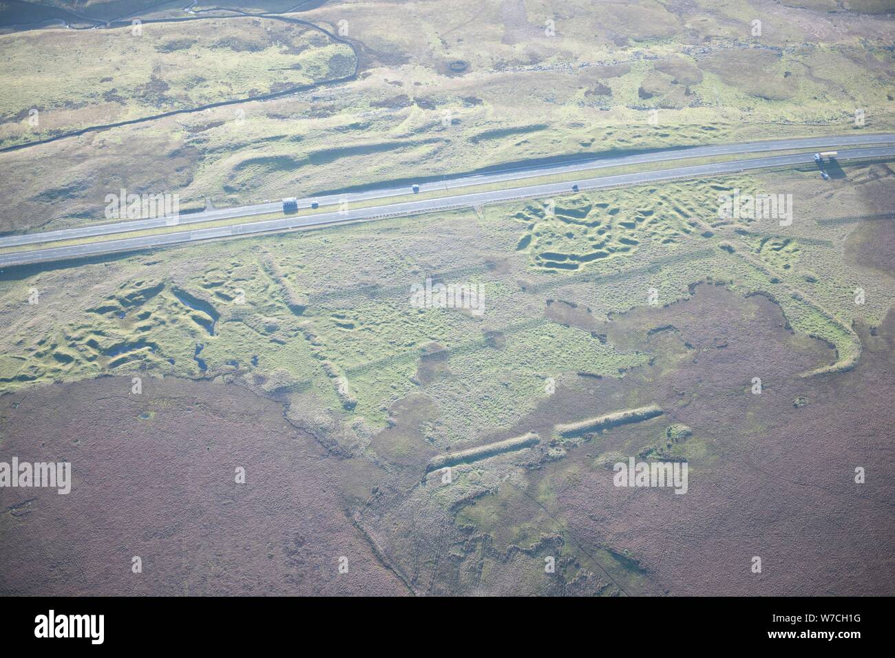 Rey contre Roman camp temporaire, County Durham, 2014. Créateur : Angleterre historique photographe personnel. Banque D'Images