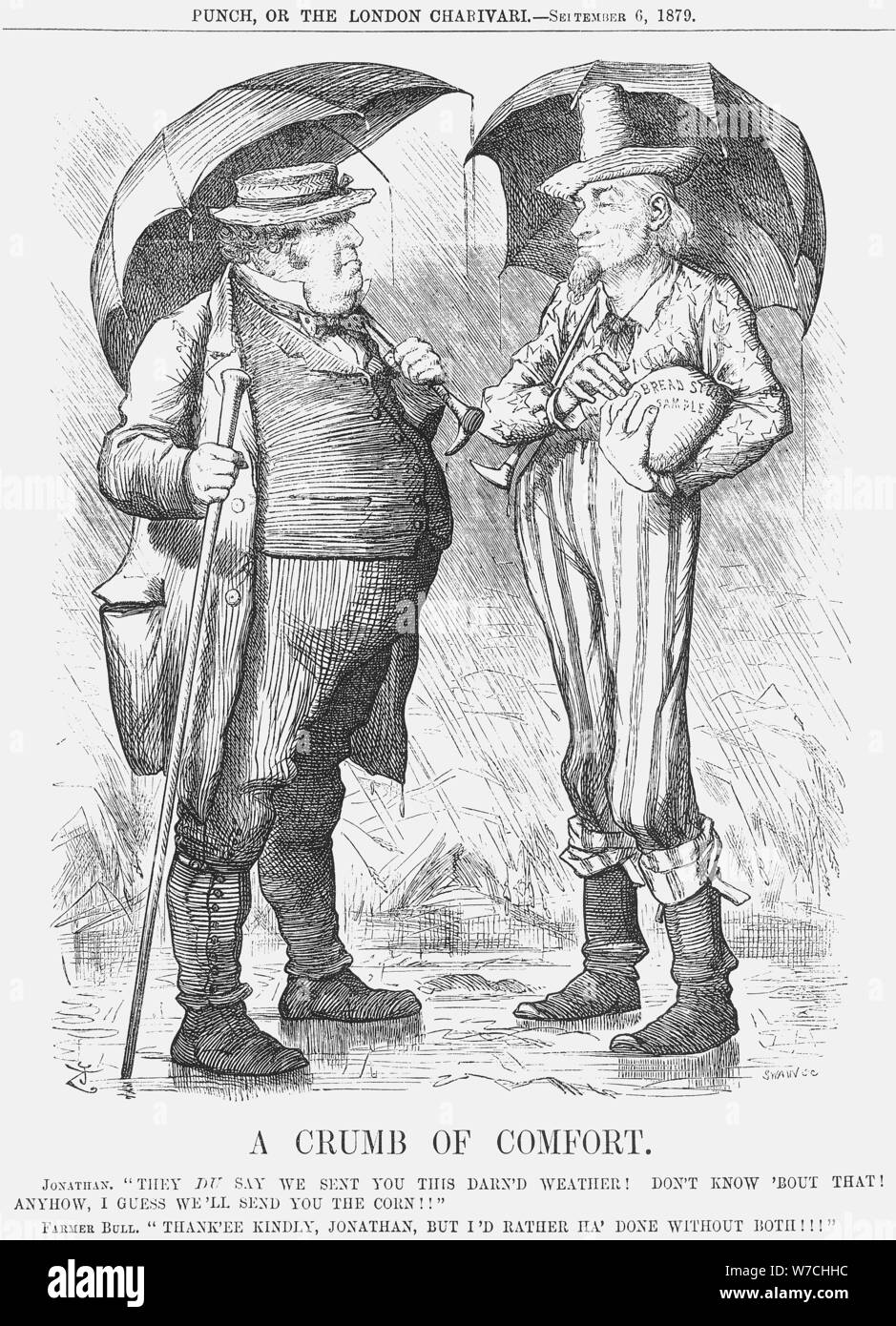 'Une miette de confort", 1879. Artiste : Joseph Swain Banque D'Images