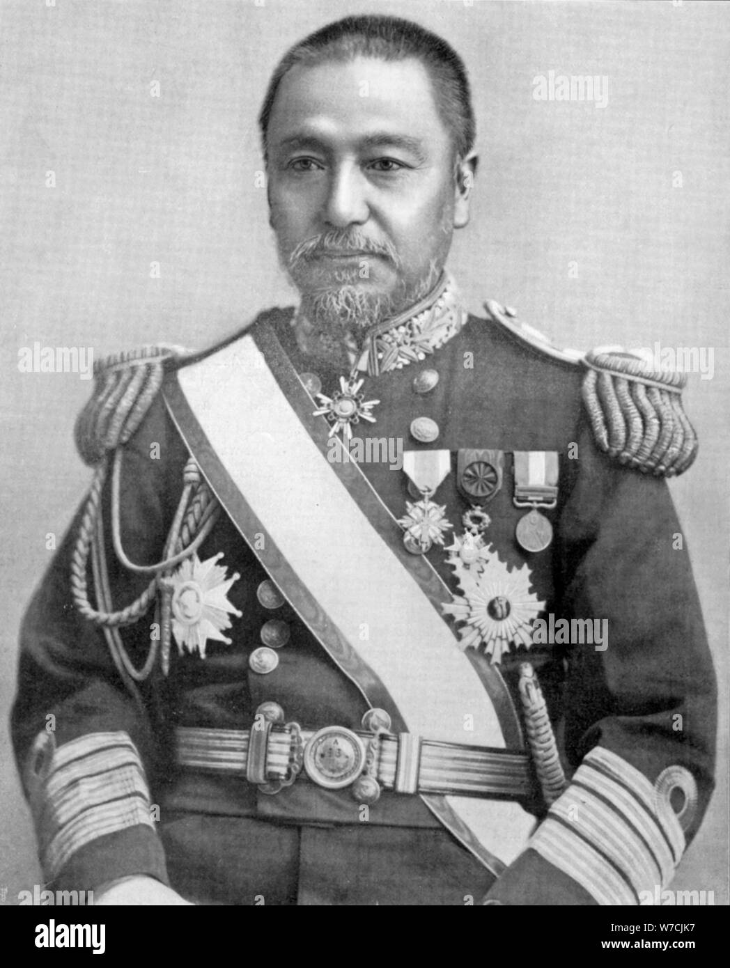 Togo Heihachiro, commandant de la marine japonaise, guerre russo-japonaise, 1904-05. Artiste : Inconnu Banque D'Images
