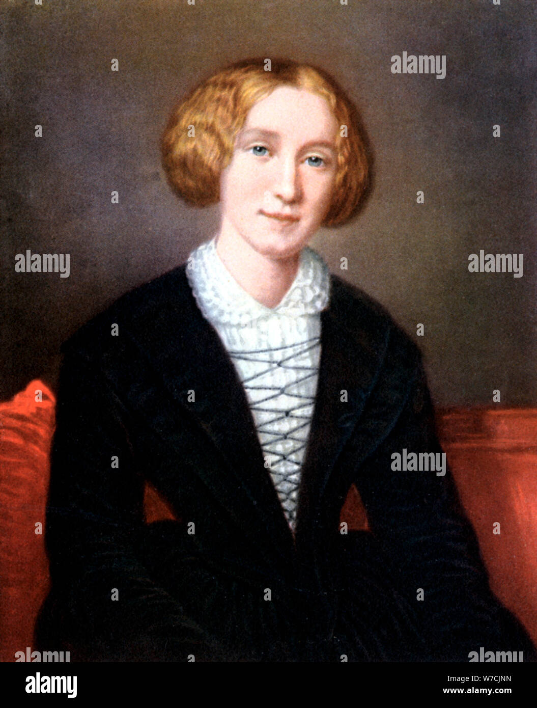George Eliot en tant que jeune femme, c1840. Artiste : Inconnu Banque D'Images