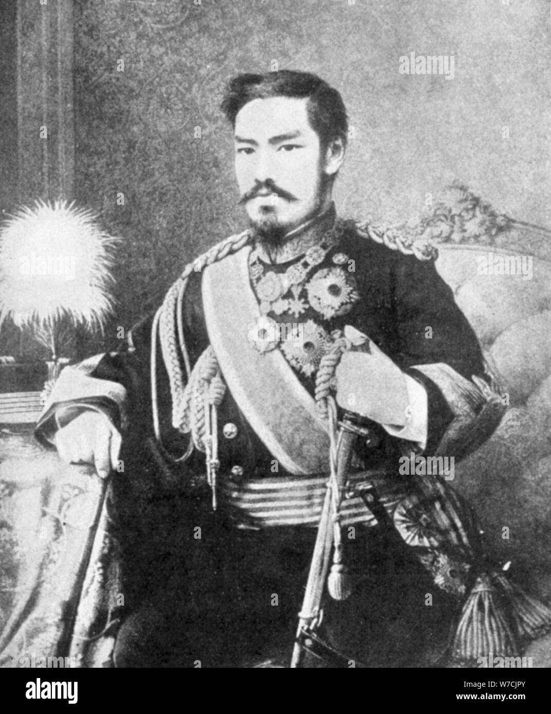 L'Empereur Mutsuhito, Japonais, c1867. Artiste : Inconnu Banque D'Images