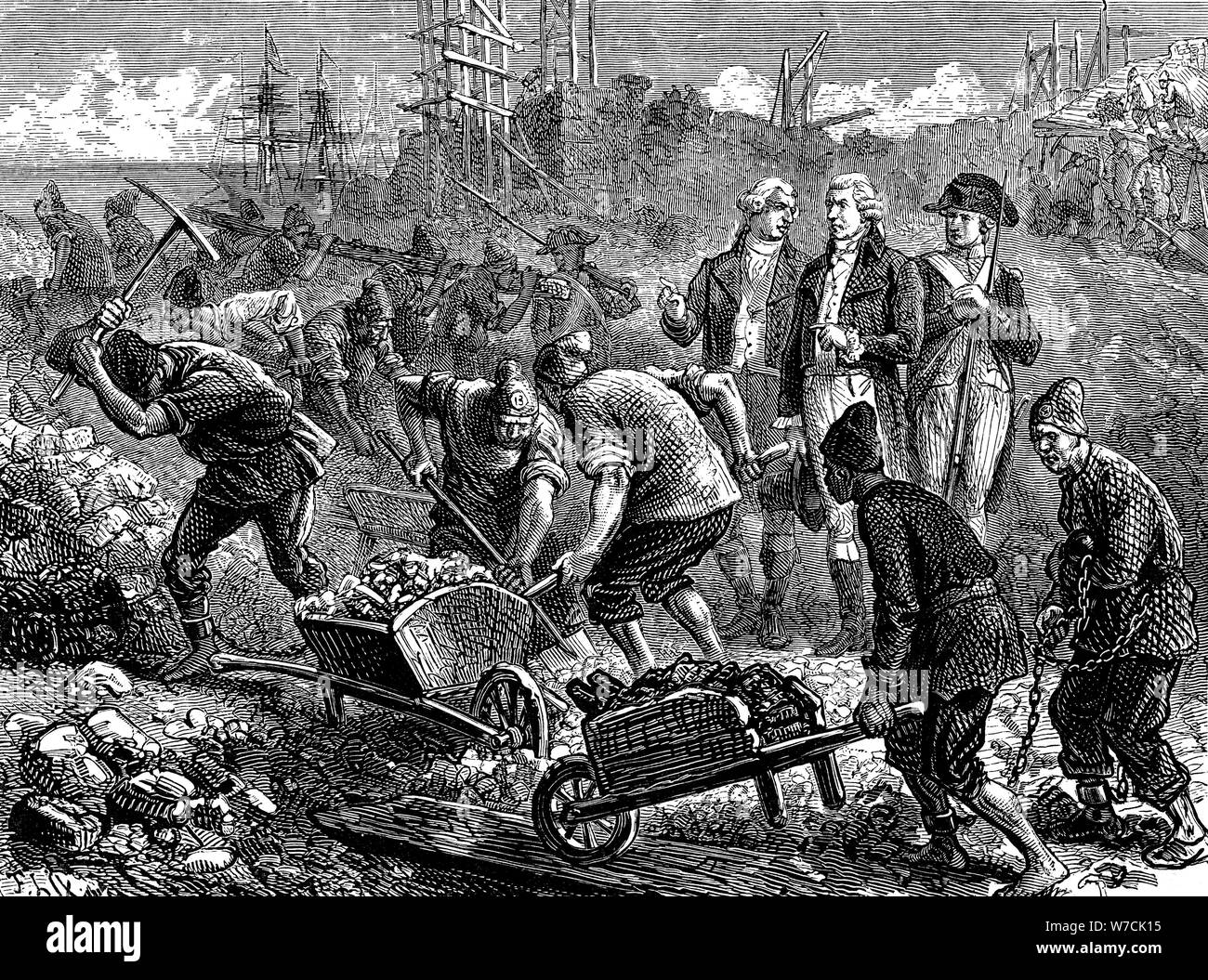 John Howard, prison, réformateur anglais c1780 (C1880). Artiste : Inconnu Banque D'Images