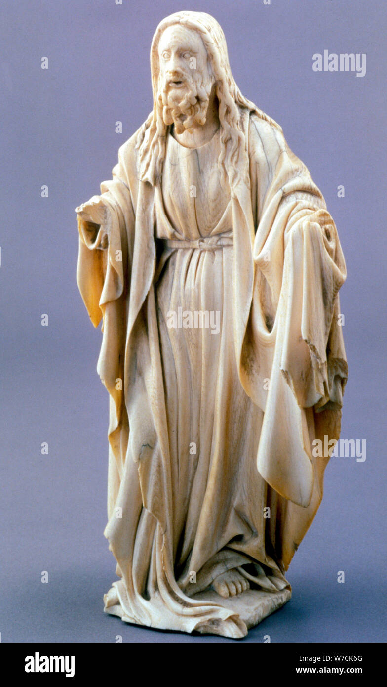 Dieu le Père, flamand anonyme de l'ivoire, 1400-1425. Artiste : Inconnu Banque D'Images
