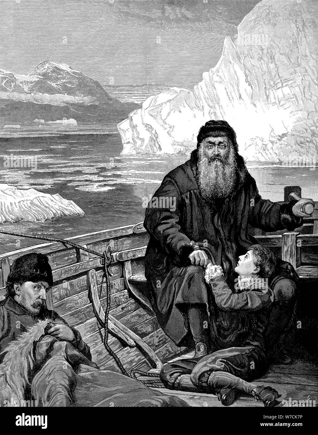 Le navigateur anglais Henry Hudson (1550-1611) pour son dernier voyage. Artiste : Inconnu Banque D'Images