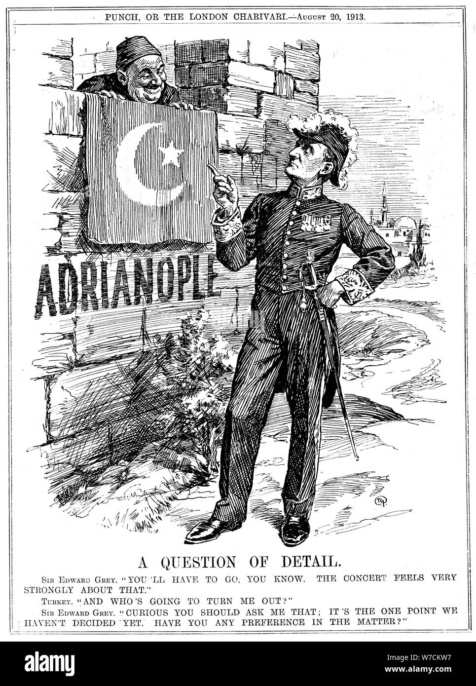"Une question de détail', 1913. Artiste : Leonard Raven-Hill Banque D'Images