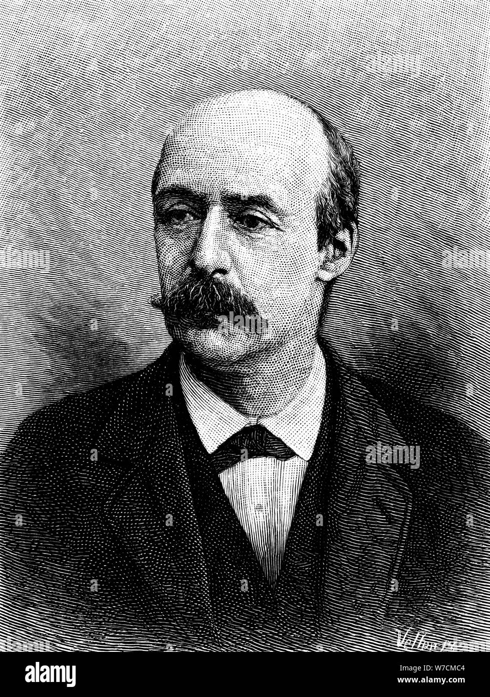 Alexandre Agassiz, Américain né en Suisse, de l'océanographe biologiste marin et ingénieur des mines, 1883. Artiste : Inconnu Banque D'Images