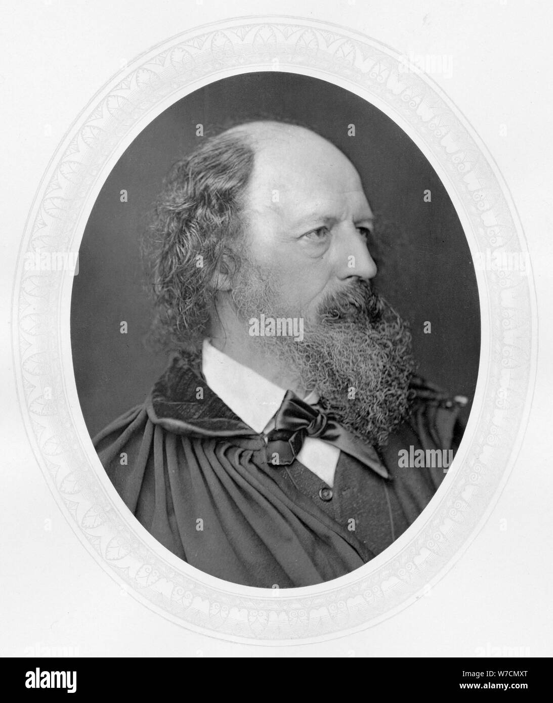 Alfred Tennyson, lst Baron Tennyson (1809-1893) poète anglais, c1880. Artiste : Inconnu Banque D'Images