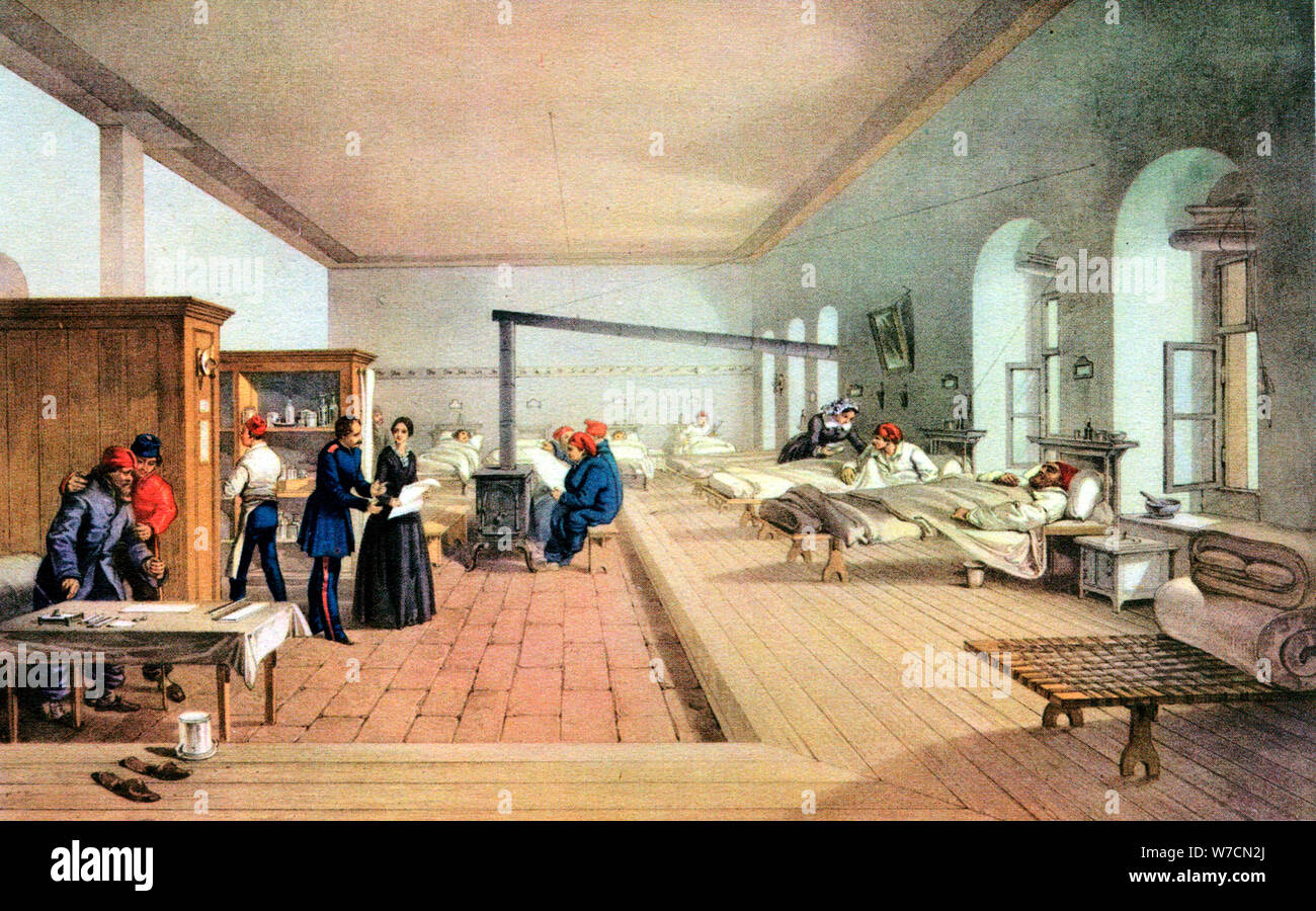 Florence Nightingale (1820-1910), pionnier des soins infirmiers de l'hôpital anglais et réformateur. Artiste : Inconnu Banque D'Images