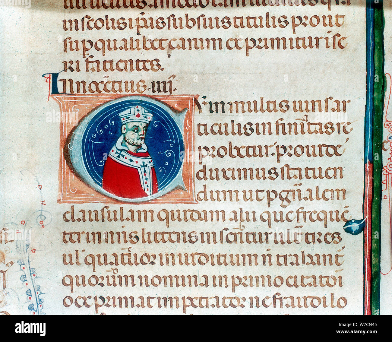 Le Pape Innocent IV. Artiste : Inconnu Banque D'Images