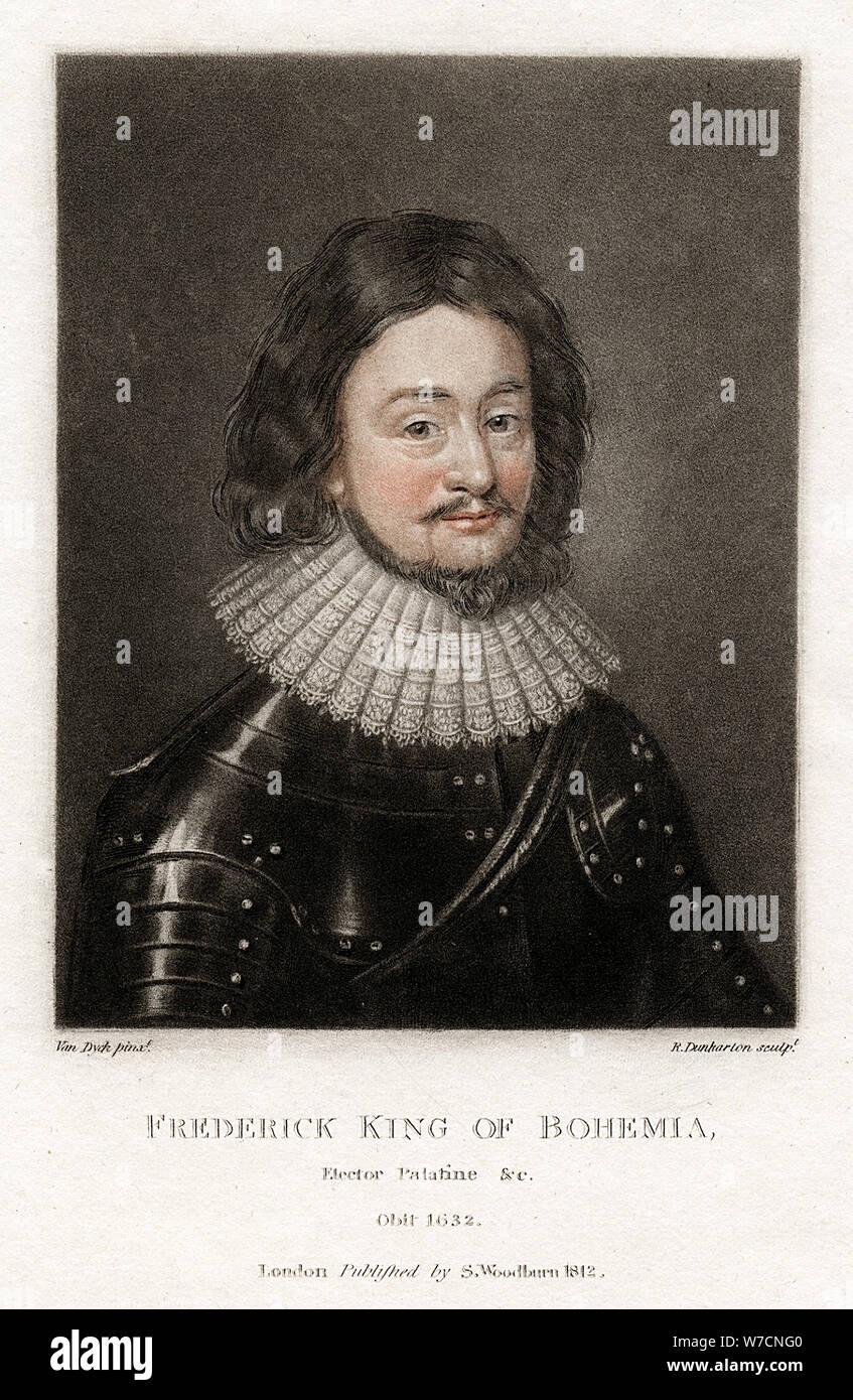 Frédéric V (1596-1632) l'hiver 'King', 1812. Artiste : Robert Dunkarton Banque D'Images