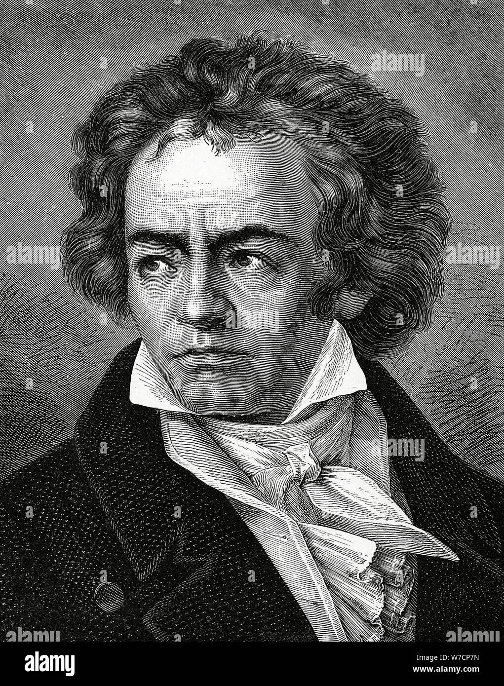 Ludwig van Beethoven (1770-1827), compositeur allemand. Artiste : Inconnu Banque D'Images