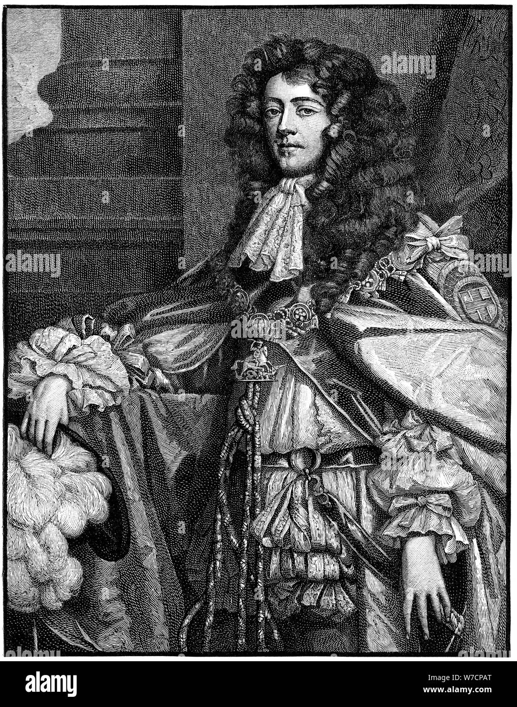 James, duc de Monmouth (1649-1685), prétendant au trône d'Écosse et d'Angleterre. Artiste : Inconnu Banque D'Images