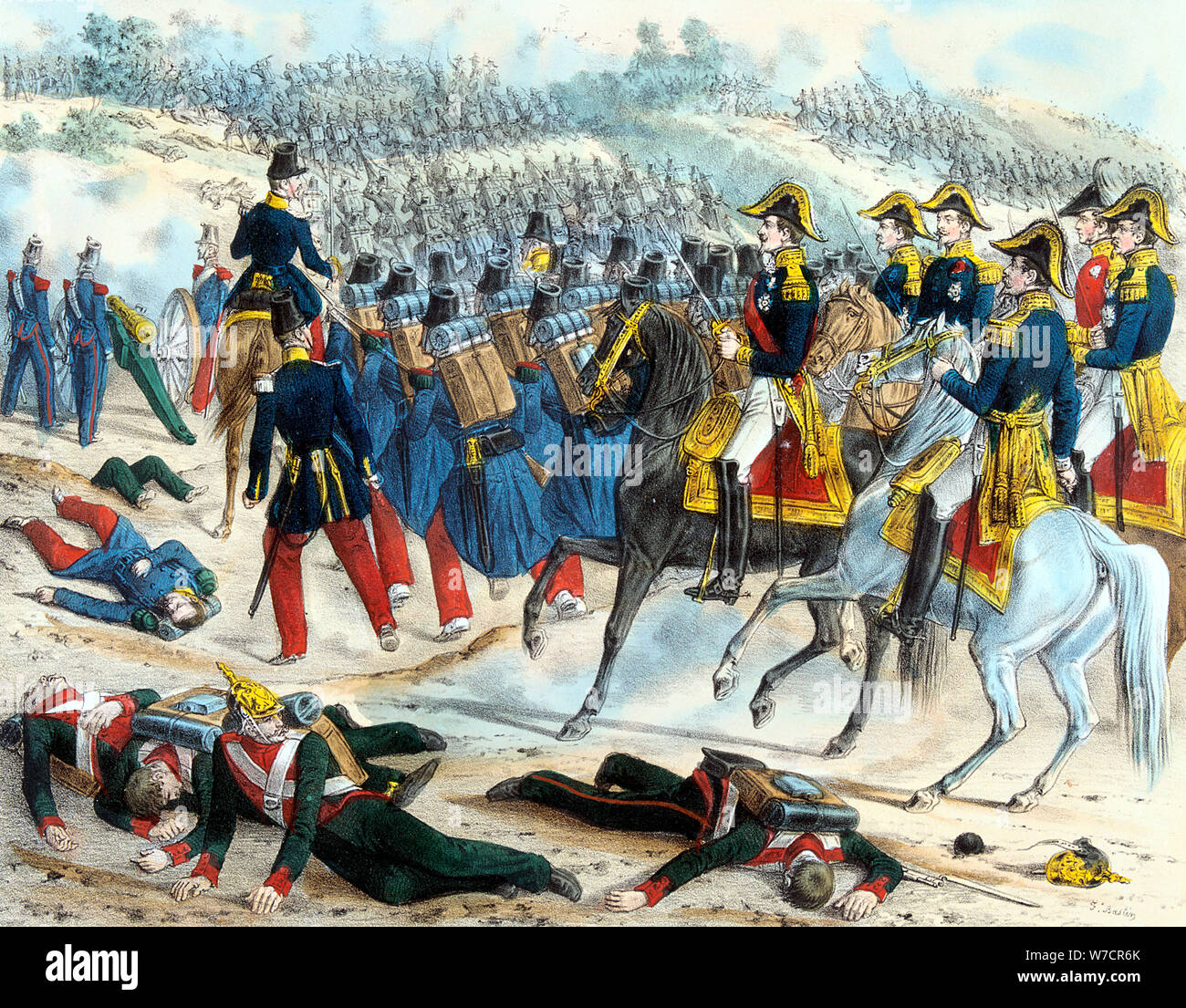 Bataille de l'Alma, guerre de Crimée, le 20 septembre 1854 (c1860). Artiste : Inconnu Banque D'Images