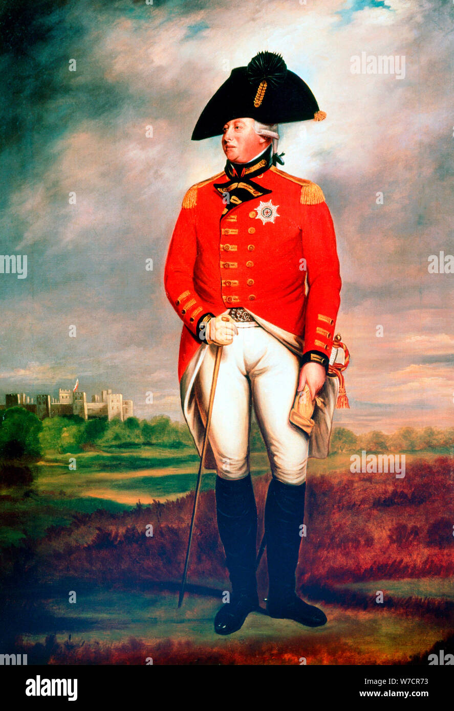 George III, roi d'Angleterre, c1800. Artiste : Sir William Beechey Banque D'Images