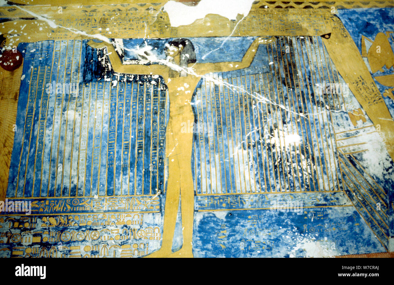 Déesse égyptienne à l'appui de l'écrou le ciel, nouveau royaume, l'Égypte ancienne, 14ème-13ème siècle BC. Artiste : Inconnu Banque D'Images