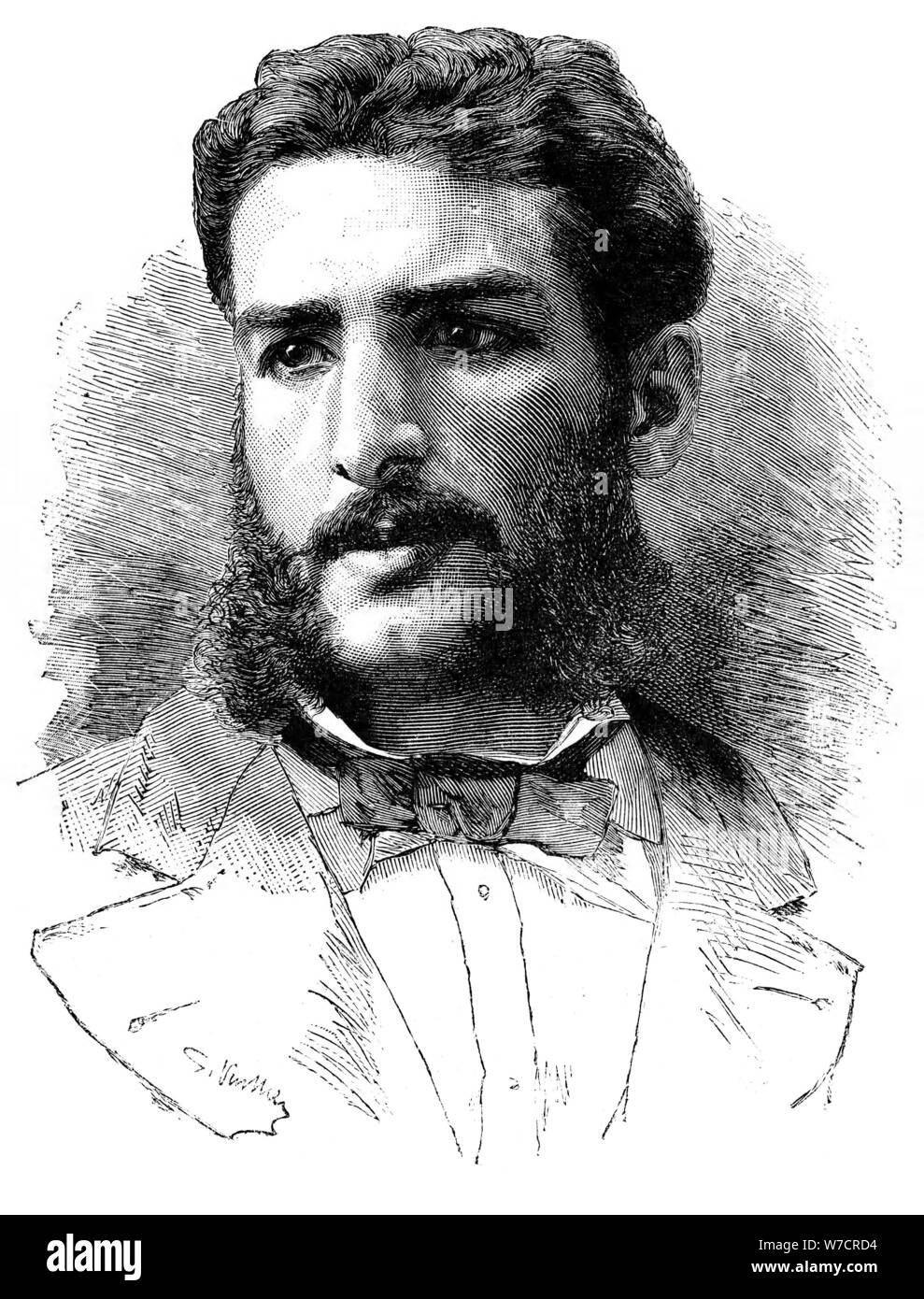 Pierre-Paul-Francois-Camille Savorgnan de Brazza, explorateur français et fondateur de Brazzaville, 1882. Artiste : Inconnu Banque D'Images