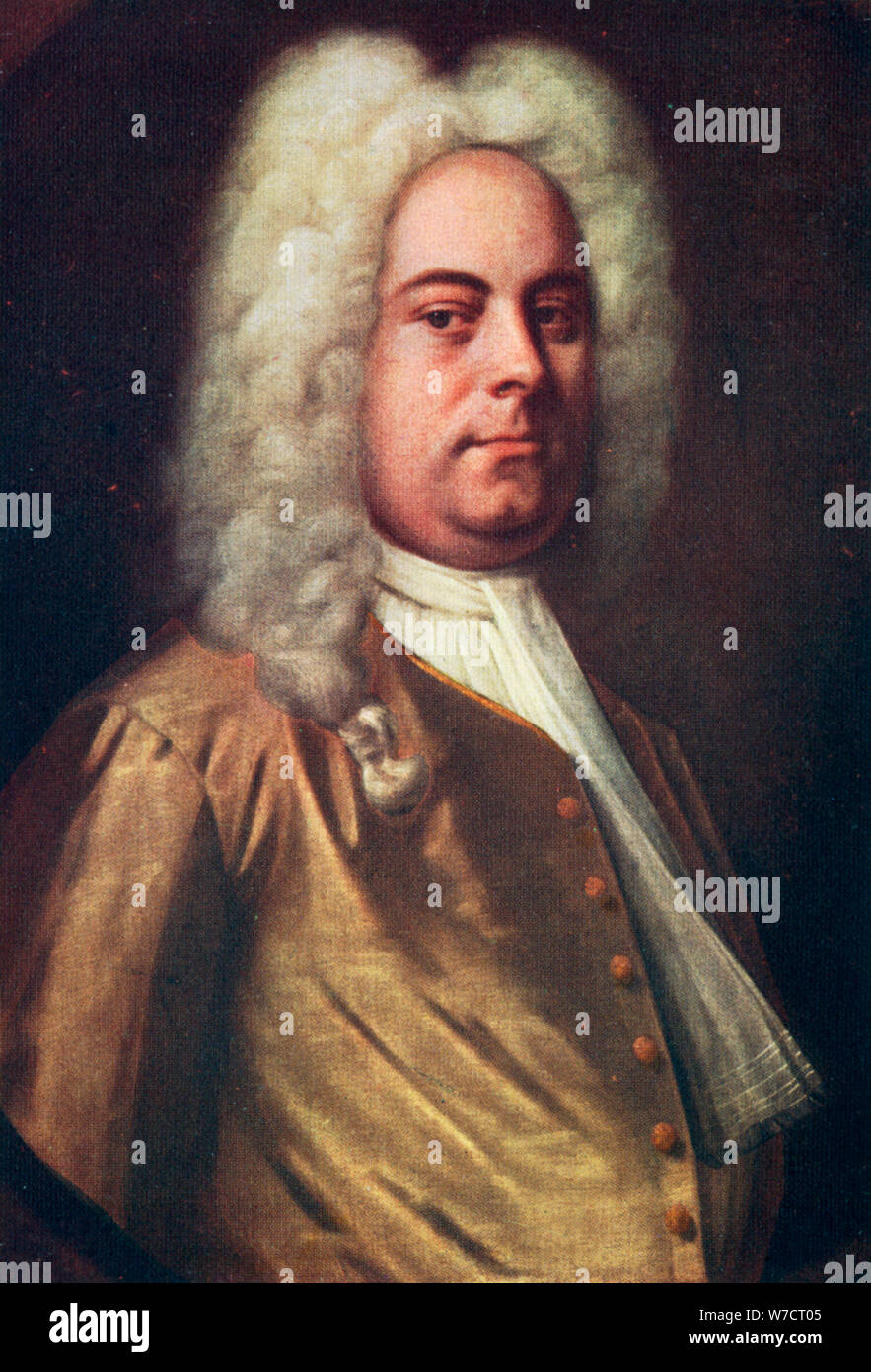 George Frideric Handel, (1685-1759), compositeur allemand, c1730s. Artiste : Balthasar Denner Banque D'Images