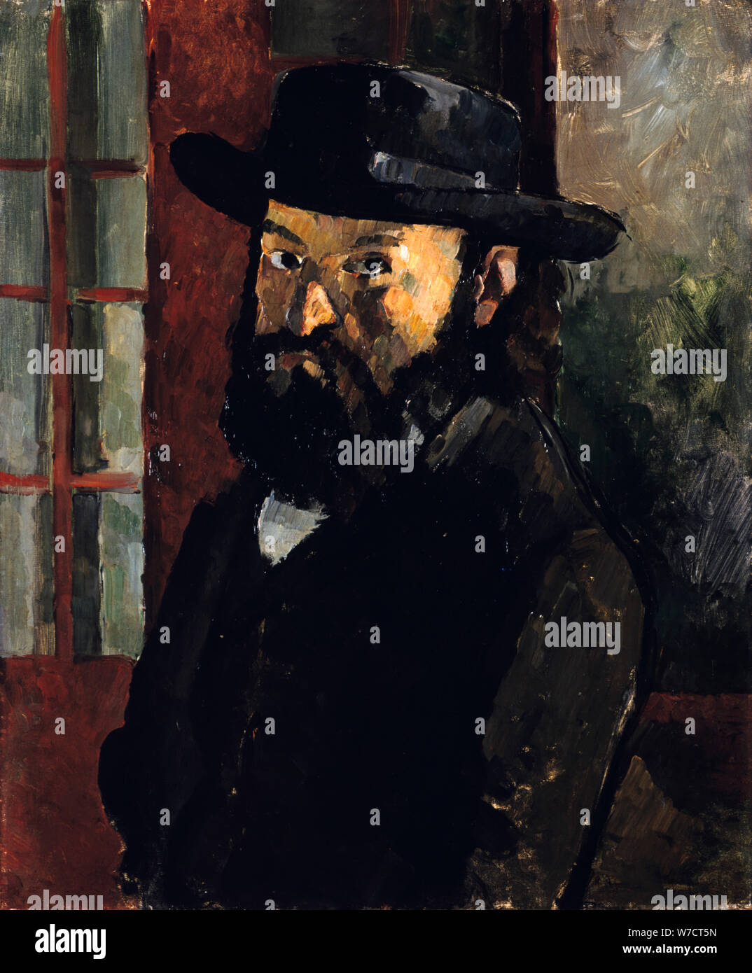 'Autoportrait', 1879. Artiste : Paul Cezanne Banque D'Images
