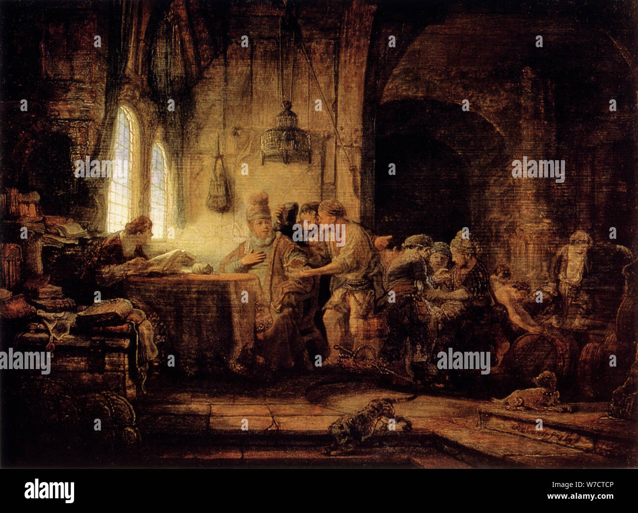 'La parabole des ouvriers dans la vigne", 1637. Artiste : Leon Lhermitte Banque D'Images