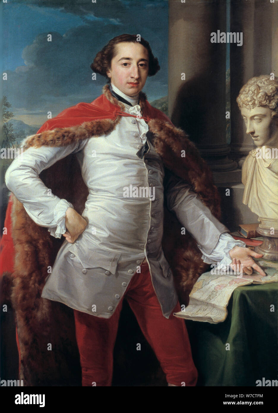 'Portrait de Richard Mille', (probablement 1760). Artiste : Pompeo Batoni Banque D'Images