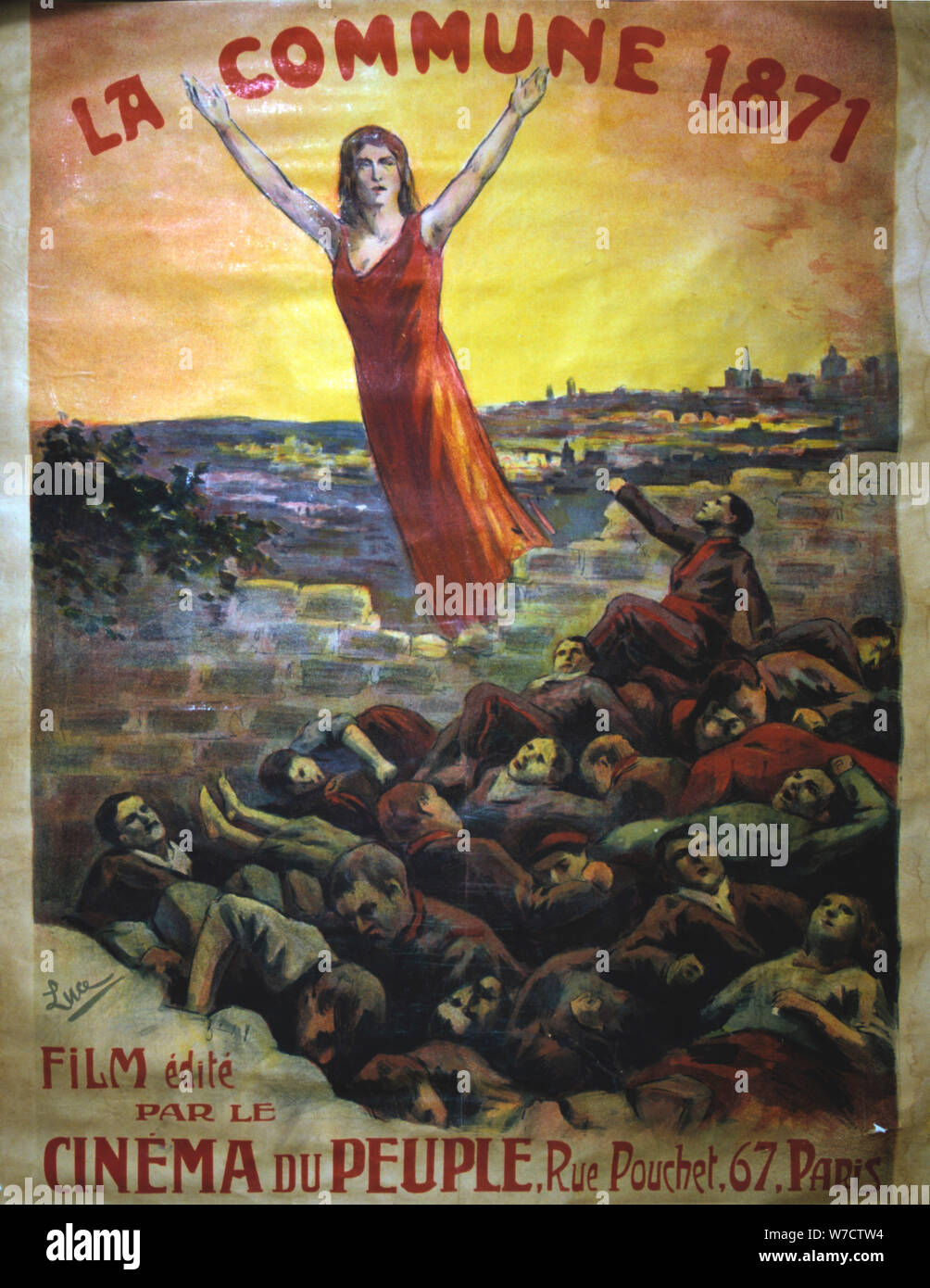 'La Commune', 1871 L'affiche de cinéma. Artiste : Inconnu Banque D'Images