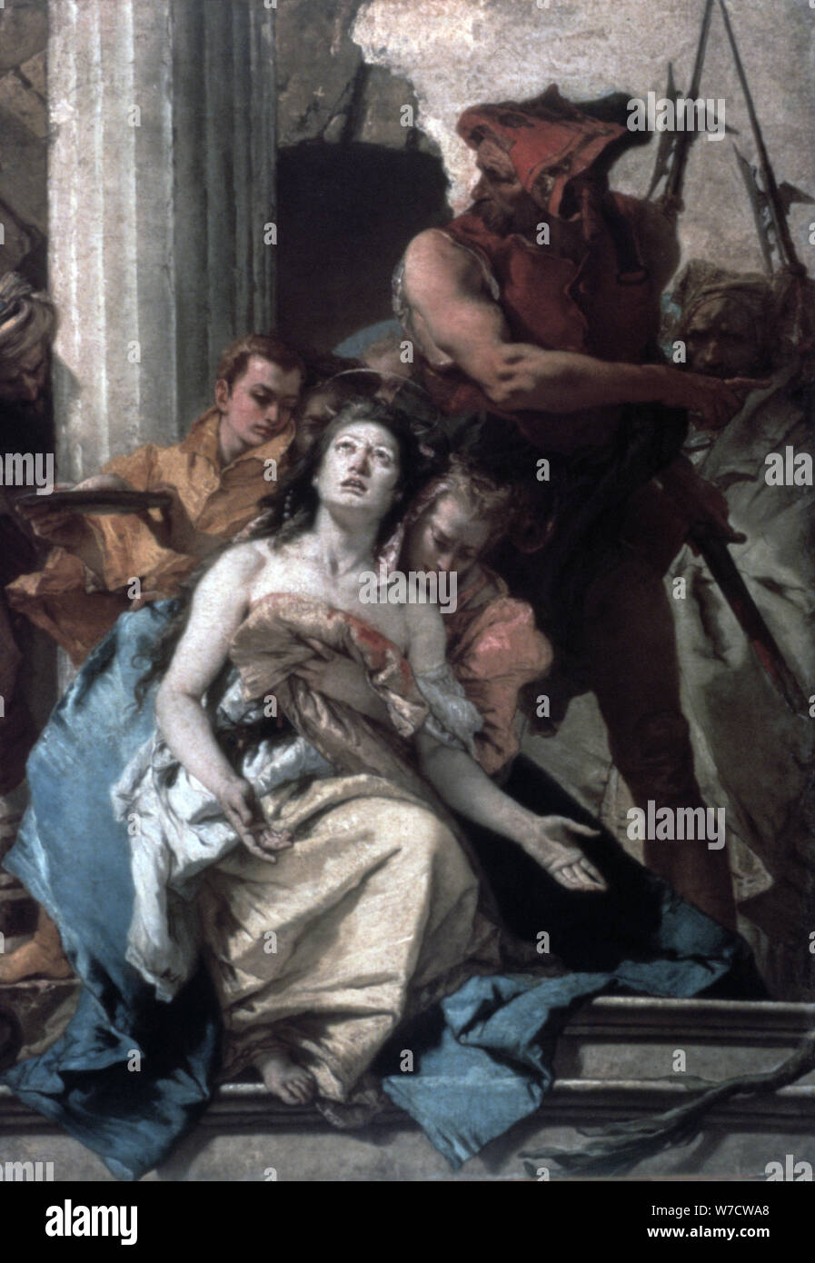 'Le martyre de Sainte Agathe', c1756. Artiste : Giovanni Battista Tiepolo Banque D'Images