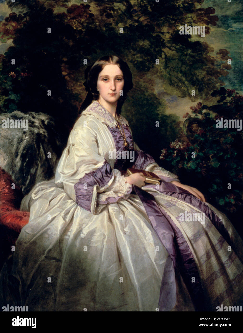 'Portrait de la Comtesse Alexandre Nikolaevitch Lamsdorff', 1859. Artiste : Franz Xaver Winterhalter Banque D'Images