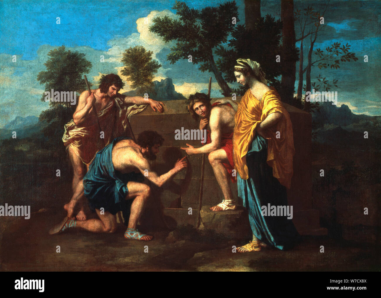 "Et in Arcadia Ego", c1650. Artiste : Nicolas Poussin Banque D'Images