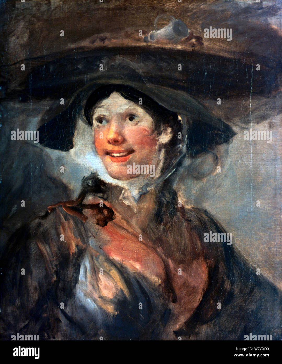 'La Fille de crevettes', c1745. Artiste : William Hogarth Banque D'Images