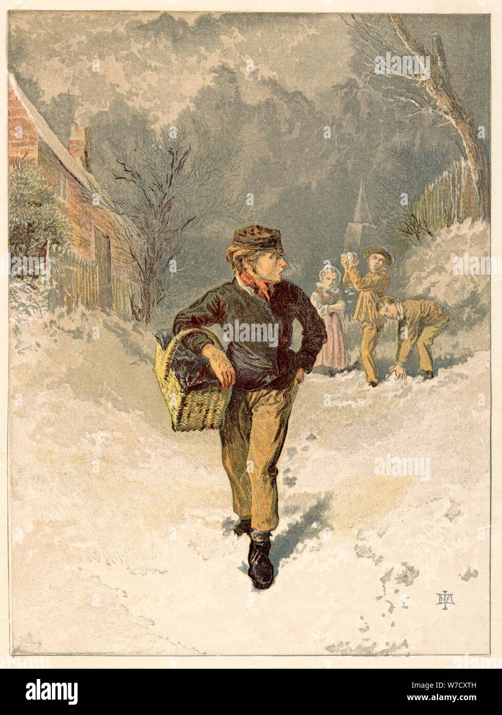 Le garçon du médecin, 1866. Artiste : Inconnu Banque D'Images