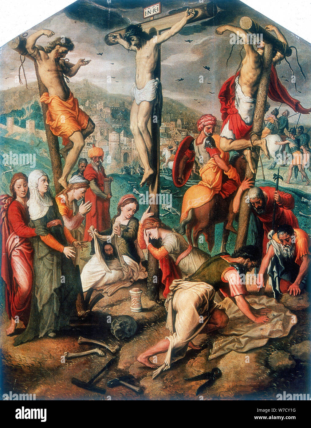 'Calvaire', fin du 16e siècle. Artiste : Pieter Piertsz l'Aîné Banque D'Images
