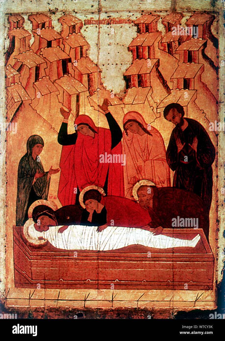 "La mise au tombeau", fin du 15e siècle. Artiste : Anon Banque D'Images